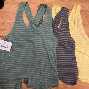 Gray, Lemon and Forest Nimbus Tanks, S